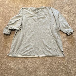 Aerie gray oversized sweatshirt